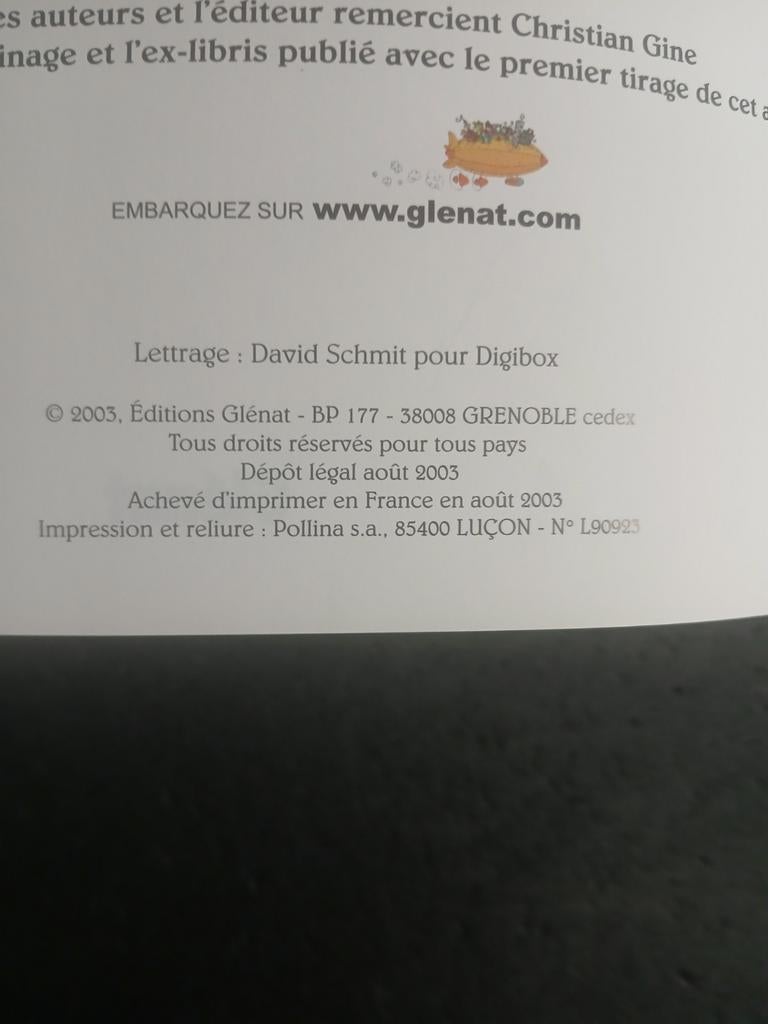 Bd je suis morte, EO, avec ex libris, Enlèvement ou Envoi