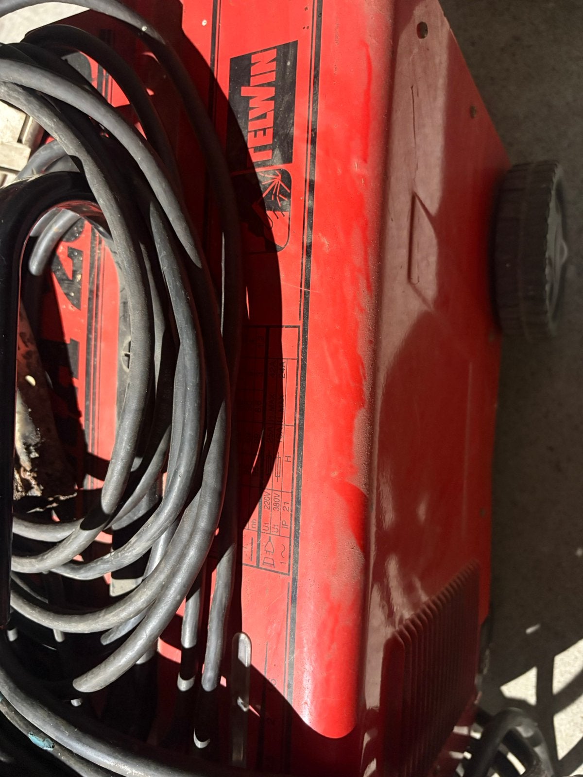 Telwin lasapparaat elektrode, Enlèvement ou Envoi, Utilisé, 150 à 250 ampères, Électrodes