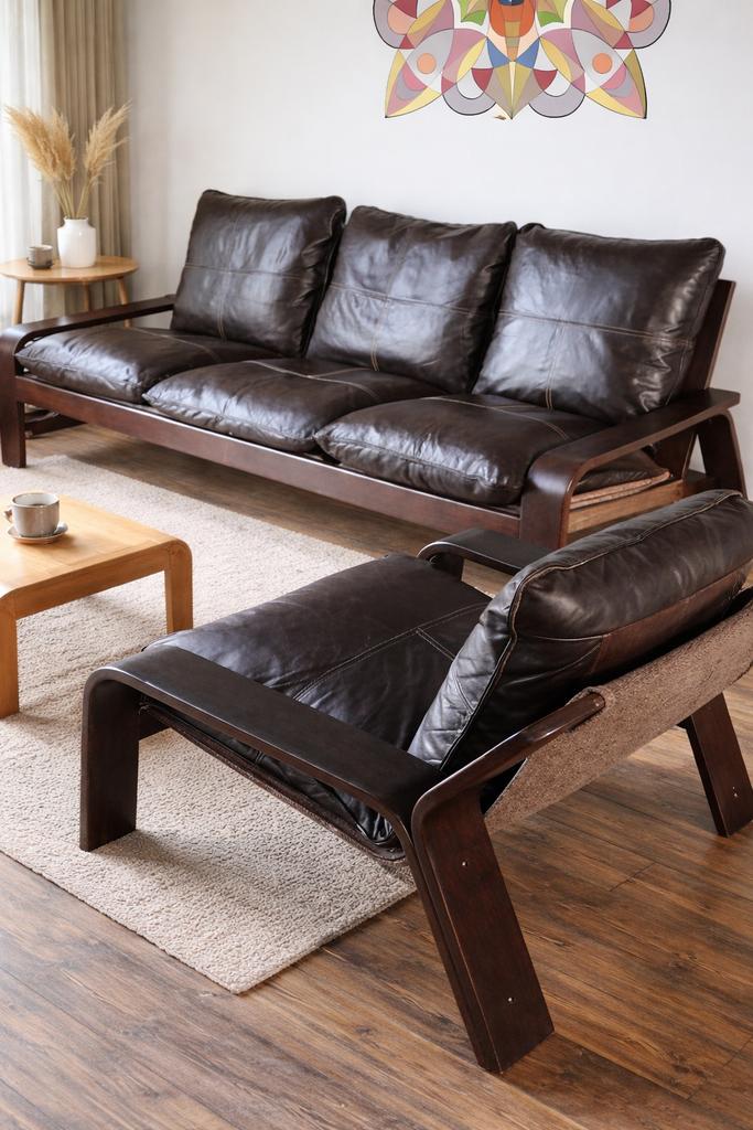 Salon / Zetels 3-delig Vintage Scandinavisch zitgroep, Ophalen