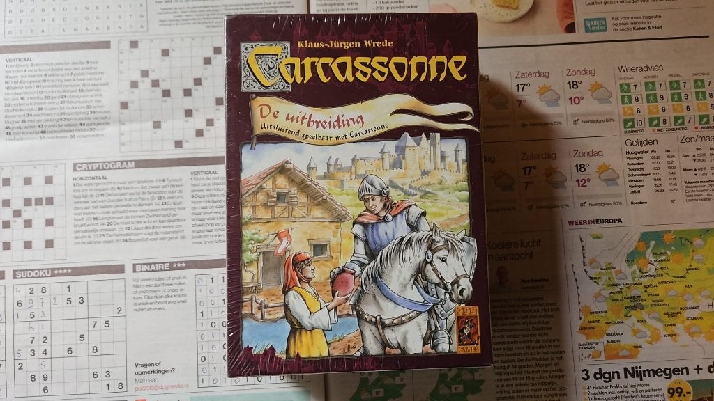 bordspel seal Carcassonne de uitbreiding oude versie 999, Hobby en Vrije tijd, Een of twee spelers, Ophalen of Verzenden, Nieuw
