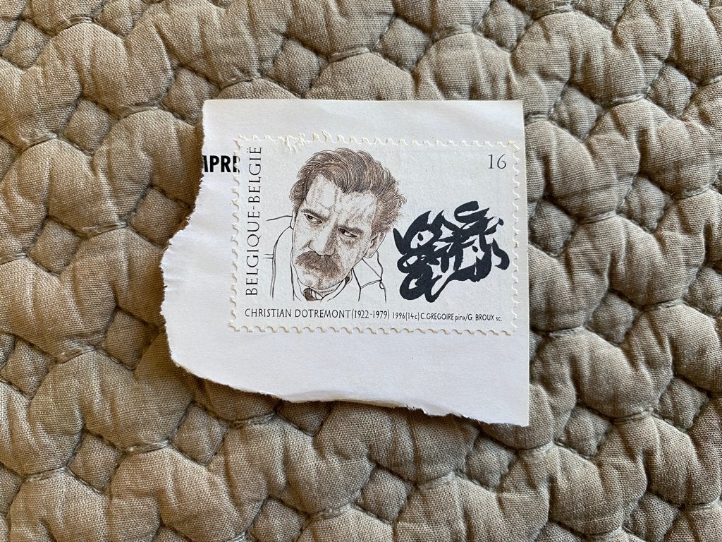Belgische postzegel 1996 Yvert/OBP 2668 Christian Dotremont, Verzenden, Niet gestempeld, Postfris, Kunst