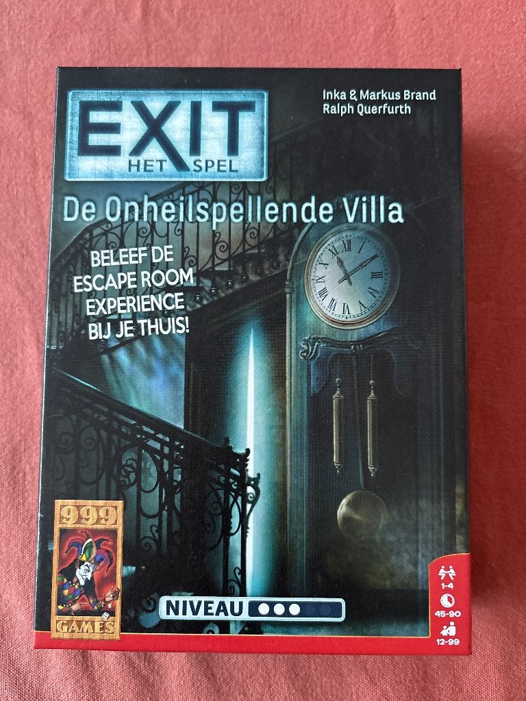 Exit - escape room - De onheilspellende villa, Hobby en Vrije tijd, Een of twee spelers, Ophalen, Nieuw, 999 games