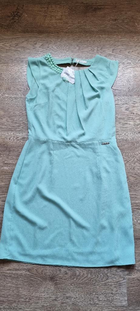 groen pastel kleedje Maison Espin maat Smal - NIEUW, Nieuw, Cocktailjurk, Ophalen of Verzenden, Maat 36 (S)