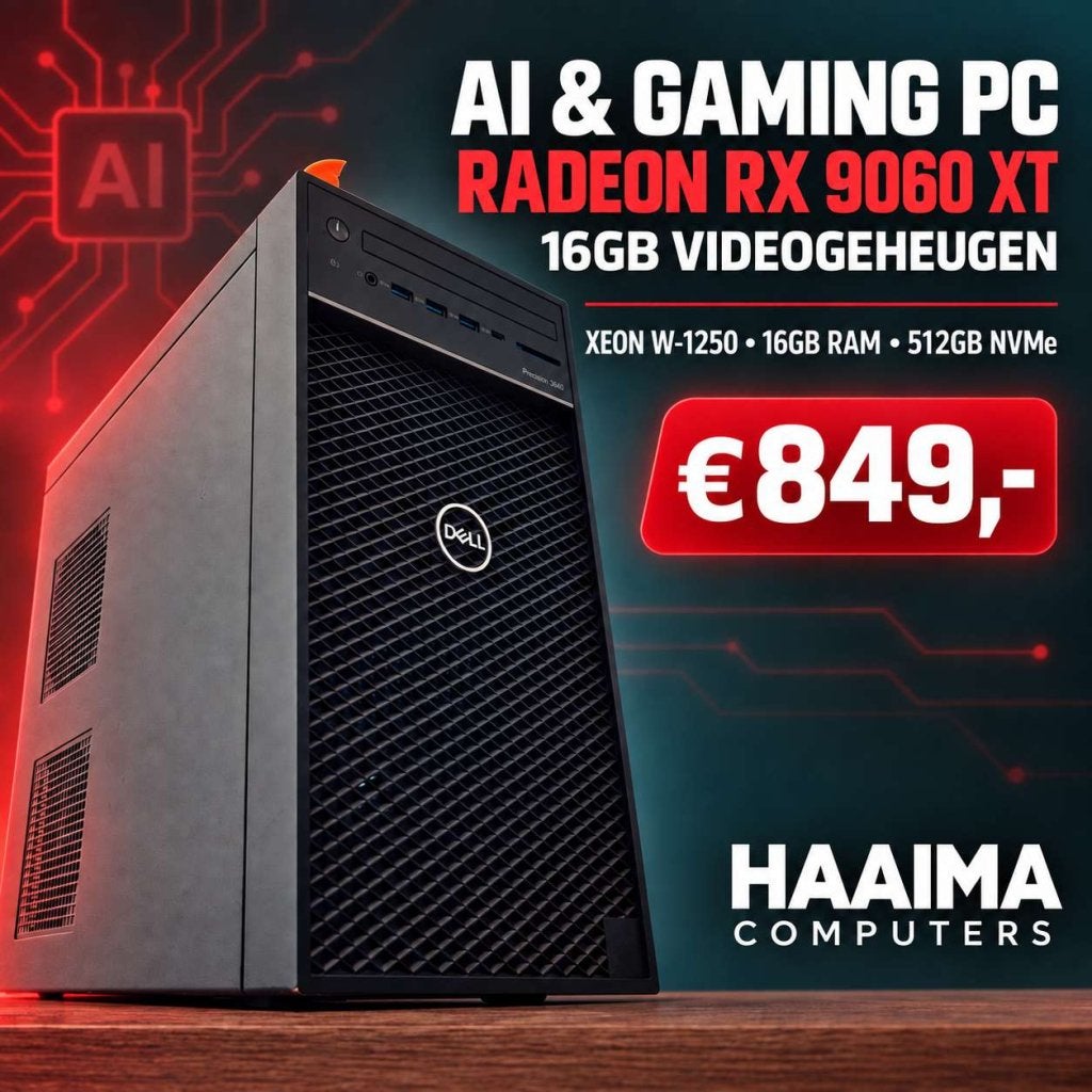Dell Precision AI & Gaming PC – RX 9060 XT 16GB, Computers en Software, Niet ingevuld, Niet ingevuld, Refurbished, Ophalen of Verzenden