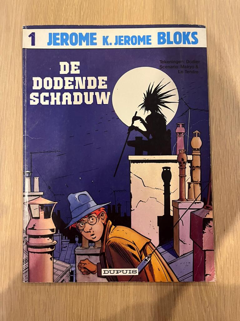Jerom Bloks - 1 - De dodende schaduw, Eén stripboek, Ophalen of Verzenden
