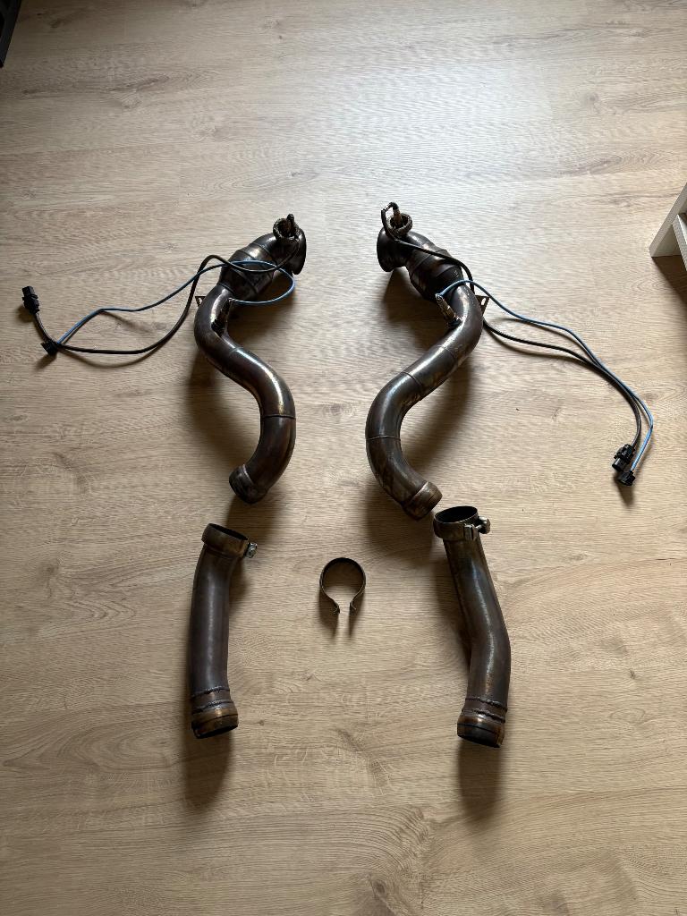 RVS Downpipes Mercedes-AMG C63s (W205) - Catless/Dummy Look, Ophalen, Gebruikt, Mercedes-Benz