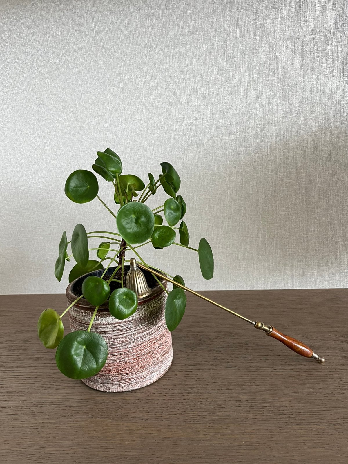 Vintage messing kaarsendover – mooie patina, Huis en Inrichting, Woonaccessoires | Kandelaars en Kaarsen, Ophalen of Verzenden