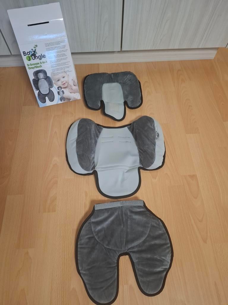 Bo Jungle verkleinkussen / inlegkussen 3 in 1 - Grijs, Enfants & Bébés, Buggys, Comme neuf, Autres marques, Enlèvement