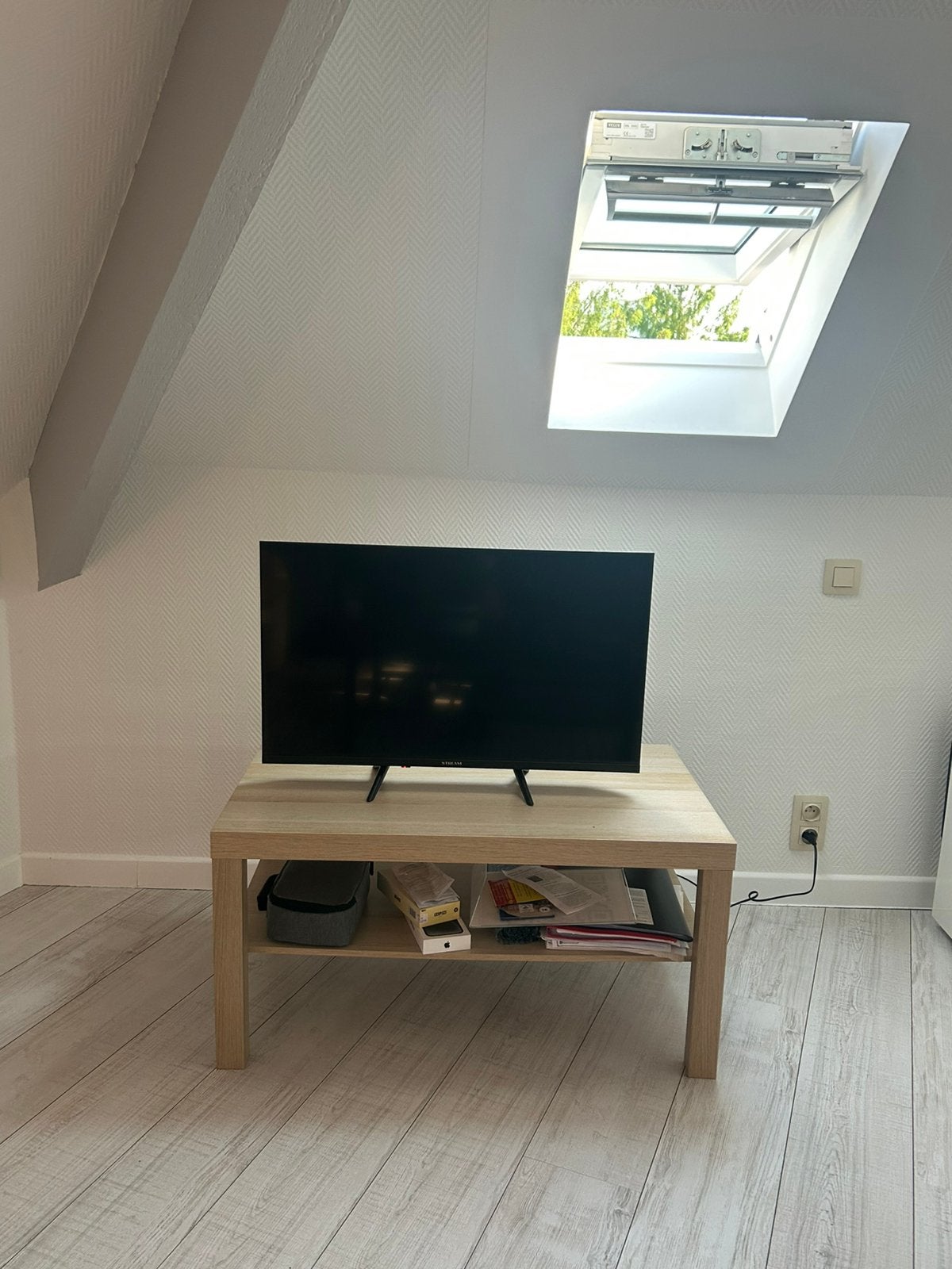 Table basse – effet chêne blanchi – 90  55 cm, Maison & Meubles, Enlèvement