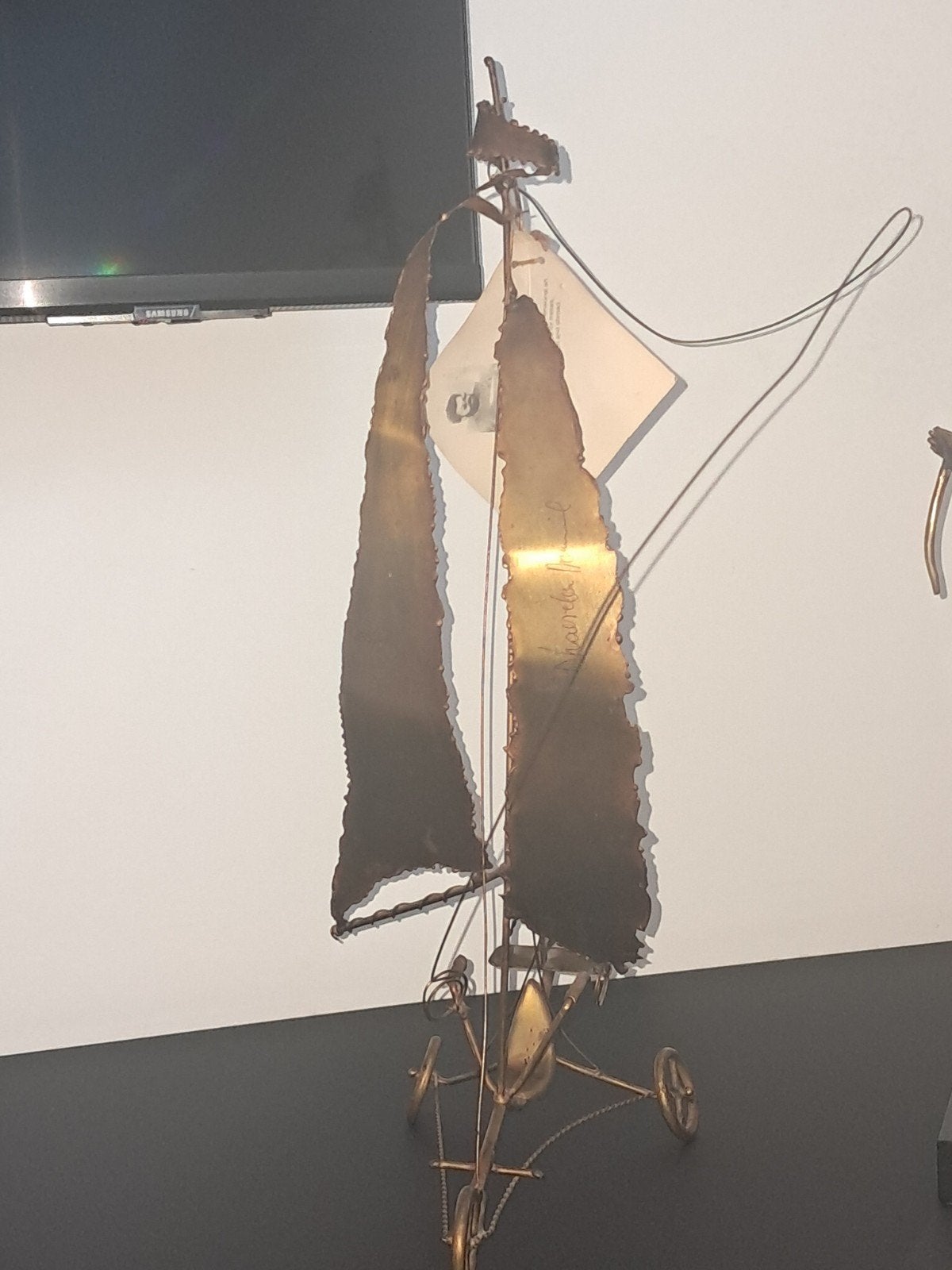 Antieke kunst gesigneerd Dhaeseleer met origineel etiket, Enlèvement