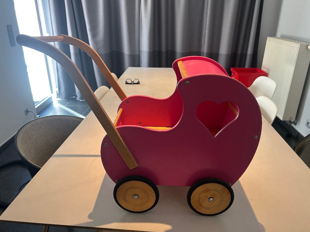 Houten poppenwagen, Kinderen en Baby's, Ophalen, Gebruikt, Duw- of Trekspeelgoed