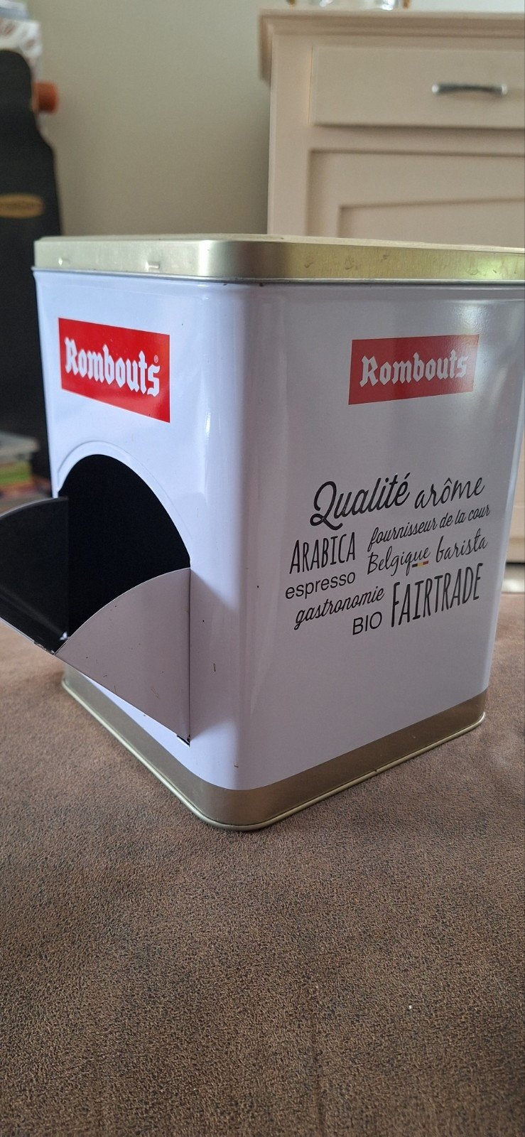 blikken doos rombouts  4 stuks, Ophalen of Verzenden