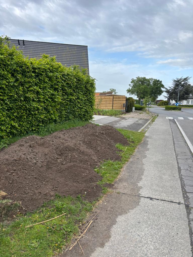 Tuinaarde, Enlèvement, Terre pour jardin