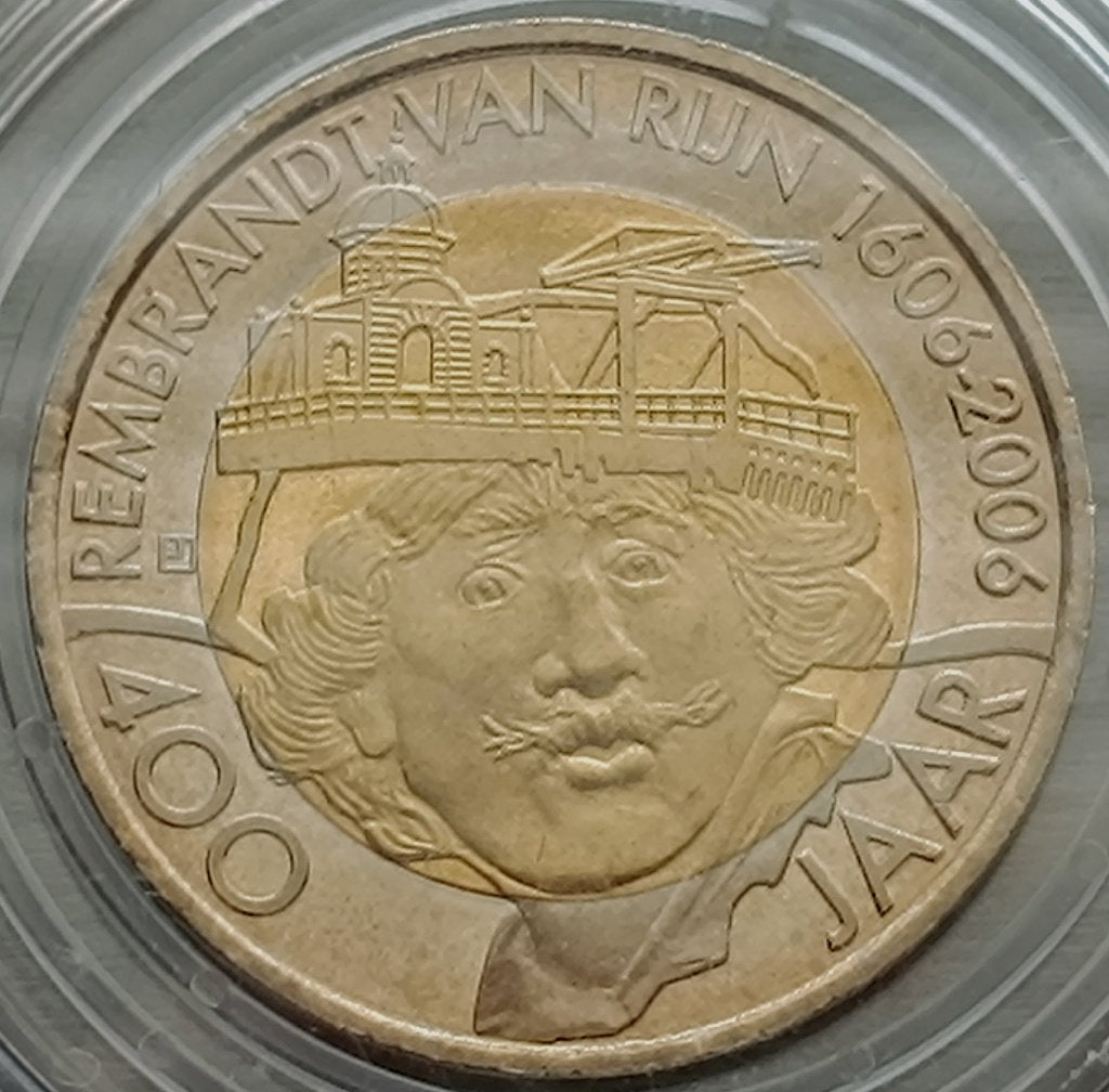 medaille Nederland 400 jaar Rembrandt : Leiden 30 mm, Postzegels en Munten, Ophalen of Verzenden