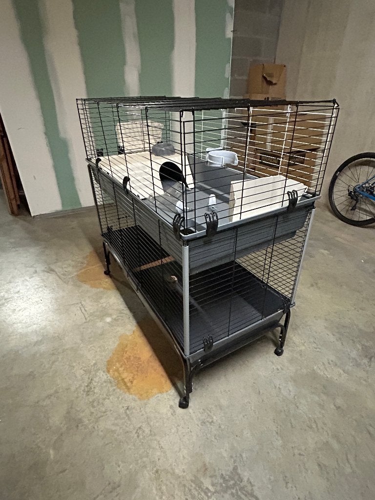 Zeer groot mobiel konijnen / hamster kot, Cobaye, 90 cm ou plus, Niche, Comme neuf