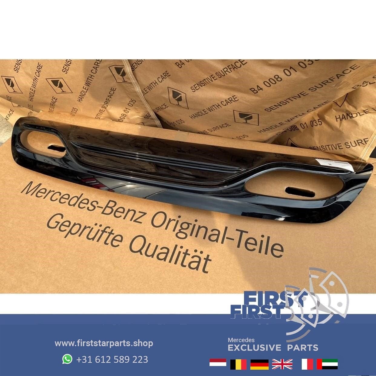 W176 A KLASSE Facelift AMG diffuser achterbumper origineel M, Auto-onderdelen, Gebruikt, -, Ophalen of Verzenden, -