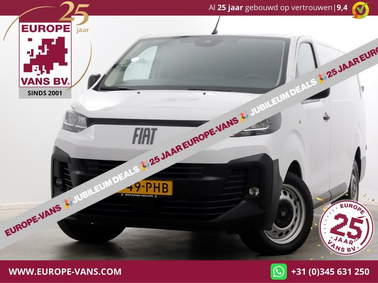Fiat Scudo 2.0 Diesel 145pk Automaat L3 Airco/Navi/Camera 12, Autos, Camionnettes & Utilitaires, Achat, Carnet d'entretien, 202 g/km