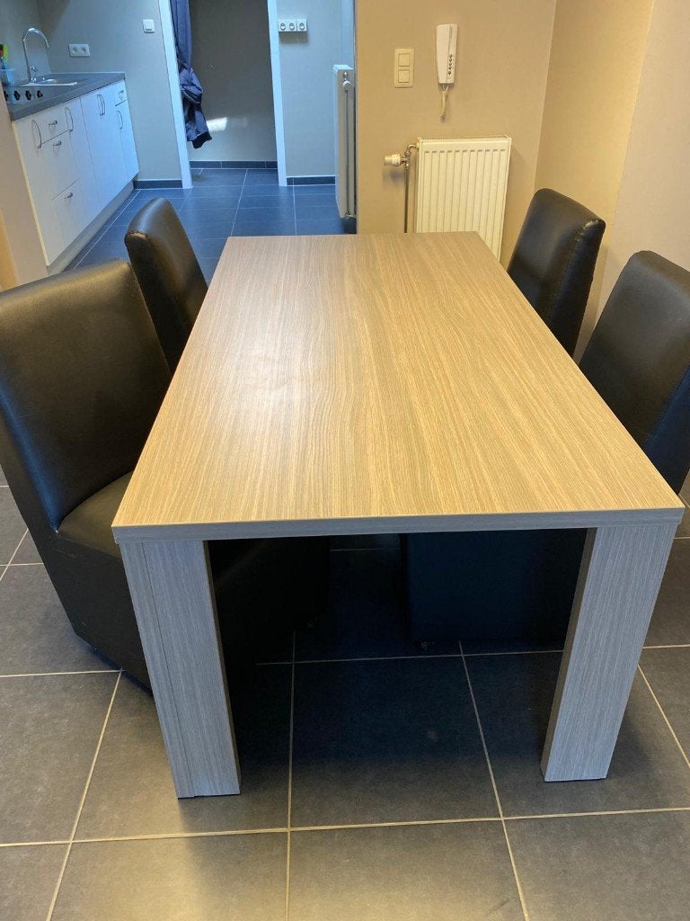 Coin repas - Table + 4 chaises - Vitrine - Commode - GRATUIT, Enlèvement, Comme neuf, Modern, 4 à 6 chaises