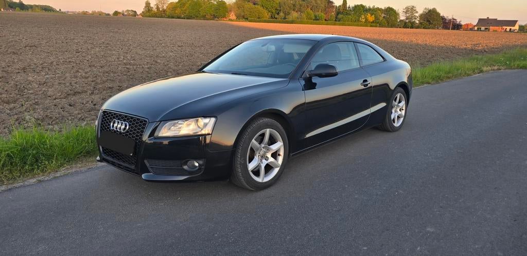 Audi A5 2.0 DTI 120 kw 163 pk, Auto's, Euro 5, Zwart, Leder, Particulier