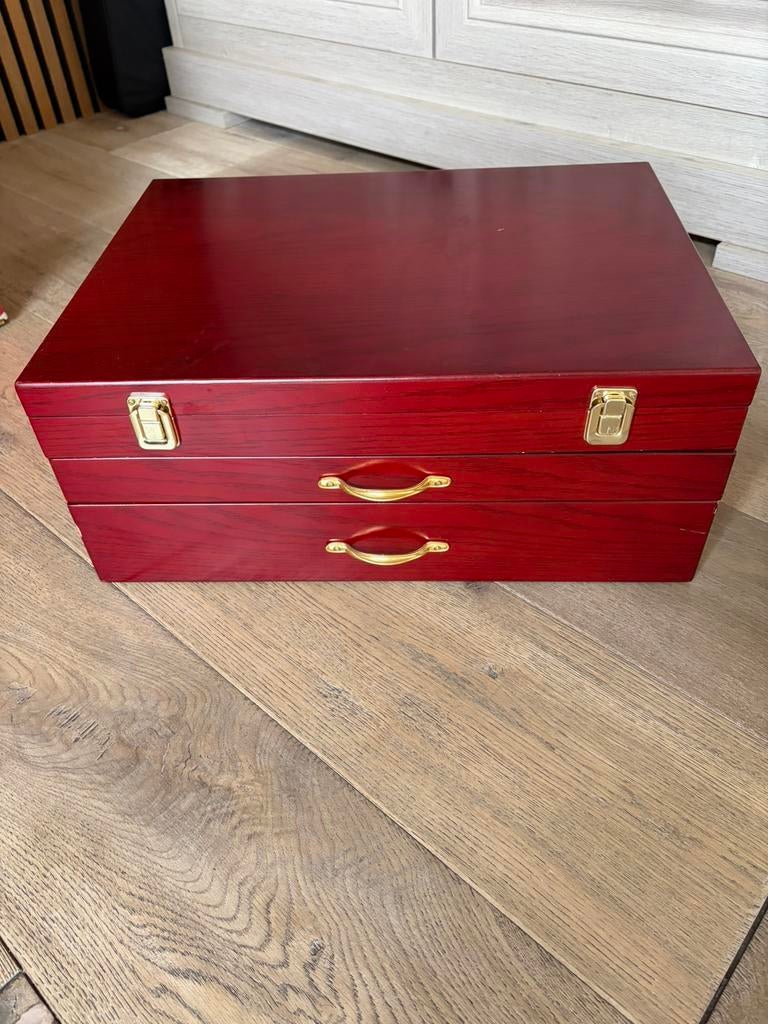 Bestekkoffer 12 delig inox, Huis en Inrichting, Ophalen, Zo goed als nieuw