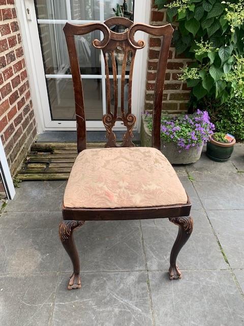 Gratis 5 stoelen Chippendale, Enlèvement, Utilisé, Tissus, Chippendale