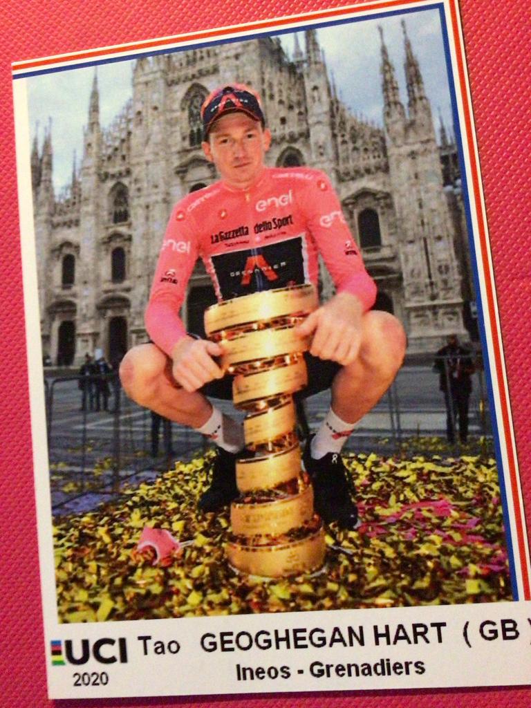 wielerkaart 2020 giro team ineos tao geghegan hart, Verzenden, Zo goed als nieuw