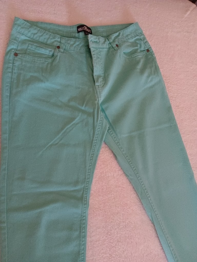 Dames lange broeken maat 40 zo goed als nieuw, Enlèvement, Comme neuf, Taille 38/40 (M), Longs