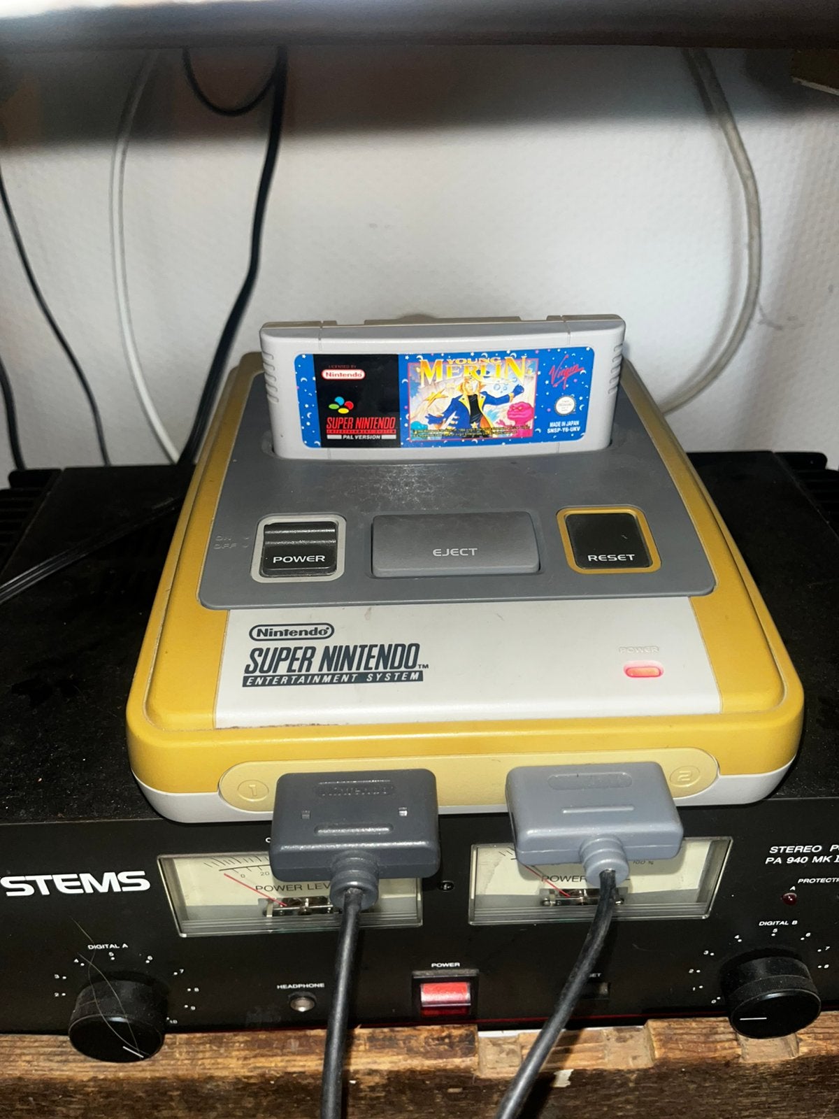 Super Nintendo (SNES) met 9 spellen, Games en Spelcomputers, Ophalen, Zo goed als nieuw