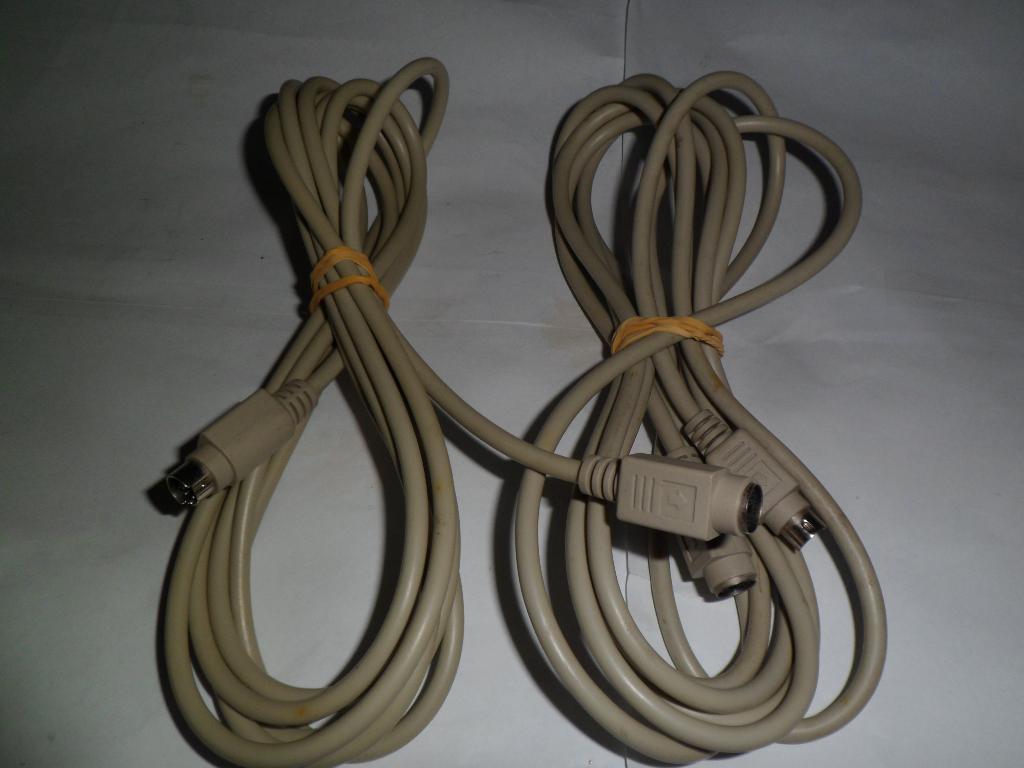 Câble PS/2 Mini DIN à 6 broches, beige, long: 3mt Male-Fem., Enlèvement, Comme neuf