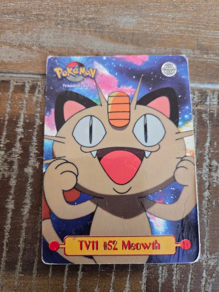 Pokemon meowth, Ophalen of Verzenden, Foil