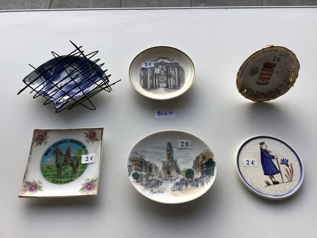 5 speciale bordjes aan 2 euro en vele andere, Antiek en Kunst, Curiosa en Brocante, Ophalen of Verzenden