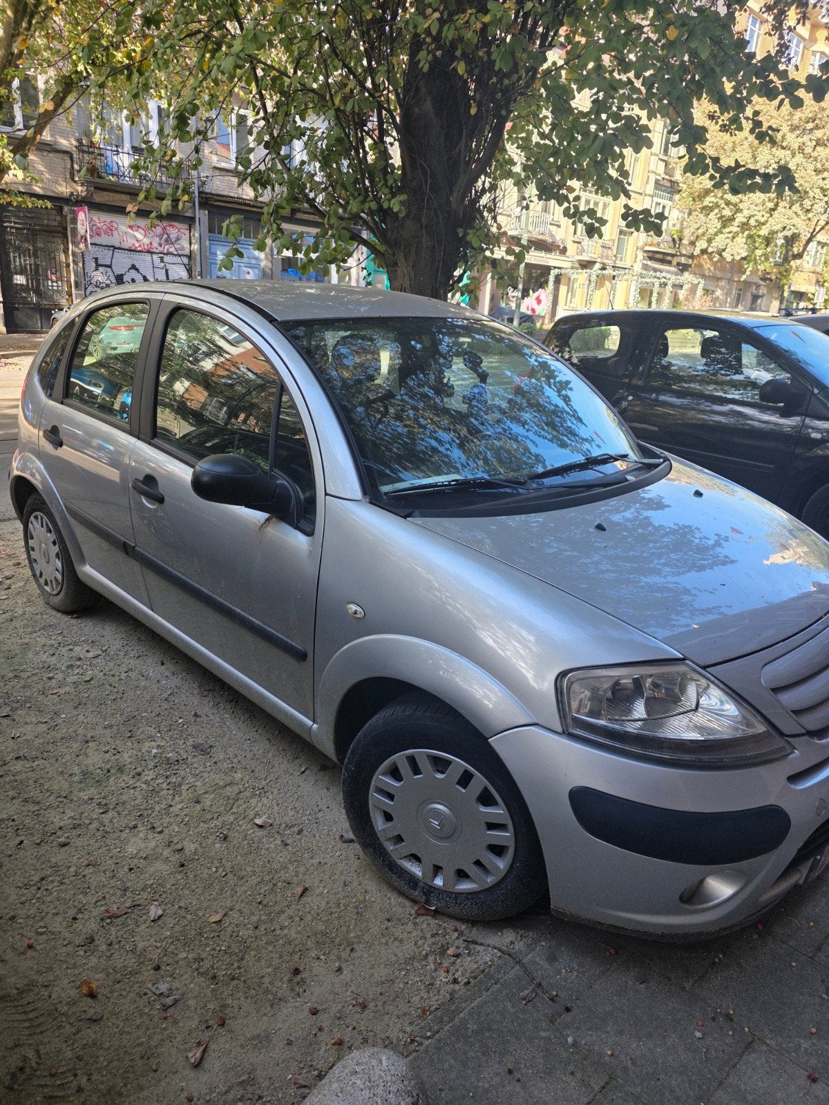 Te koop: Citroën C3 1.1i – Bouwjaar 2007, Auto's, Euro 4, Zilver of Grijs, Elektrische buitenspiegels, C3