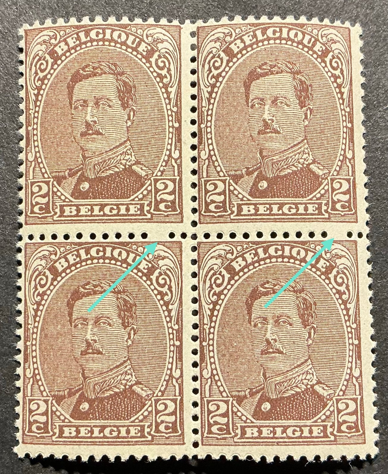 LOT 710. COB: 136 Cu. Mauvaise dentelure. MNH. Bloc., Neuf, Enlèvement ou Envoi, Non oblitéré, Gomme originale