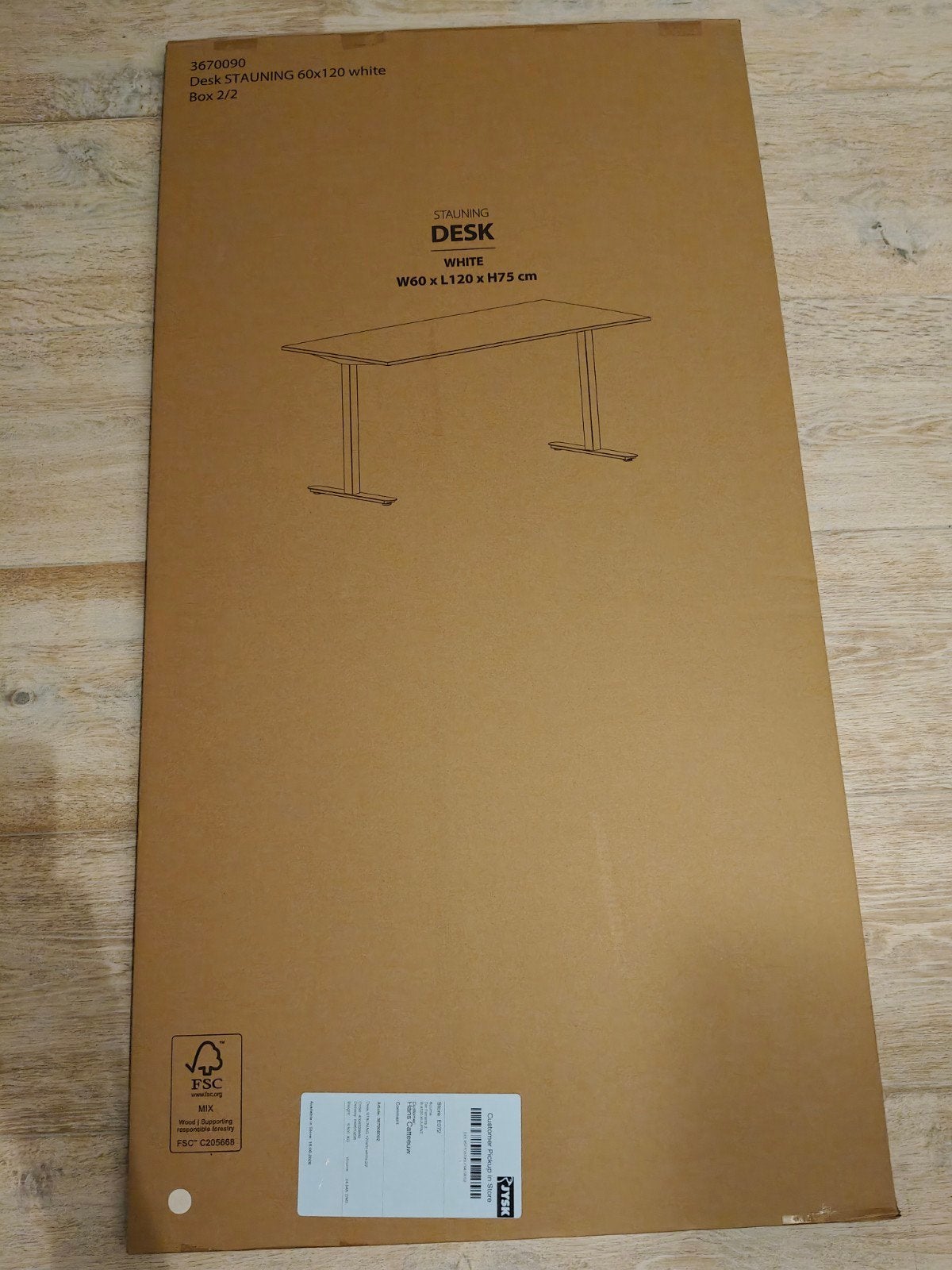 Bureau Jysk Desk White, Enlèvement, Jysk