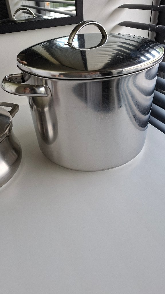 Kookpotten Demeyere. 2 stuks samen 45 euro, Ophalen, Inox, Demeyere, Met deksel