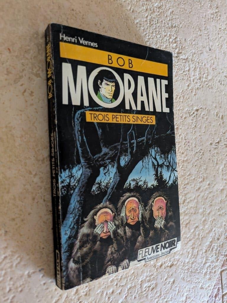 Bob Morane (Trois petits singes)., Livres, Aventure & Action, Envoi, Utilisé, Henri Vernes.