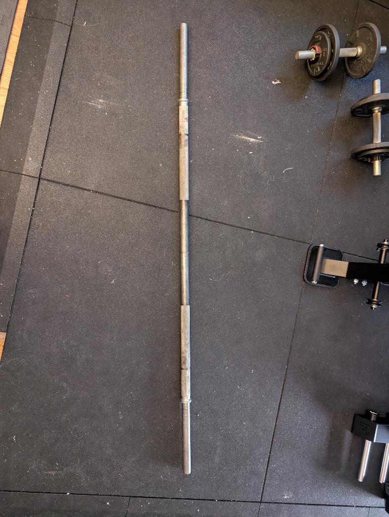 Barre d’haltère : 155 cm, diamètre 30 cm, Sports & Fitness, Enlèvement, Utilisé, Haltère