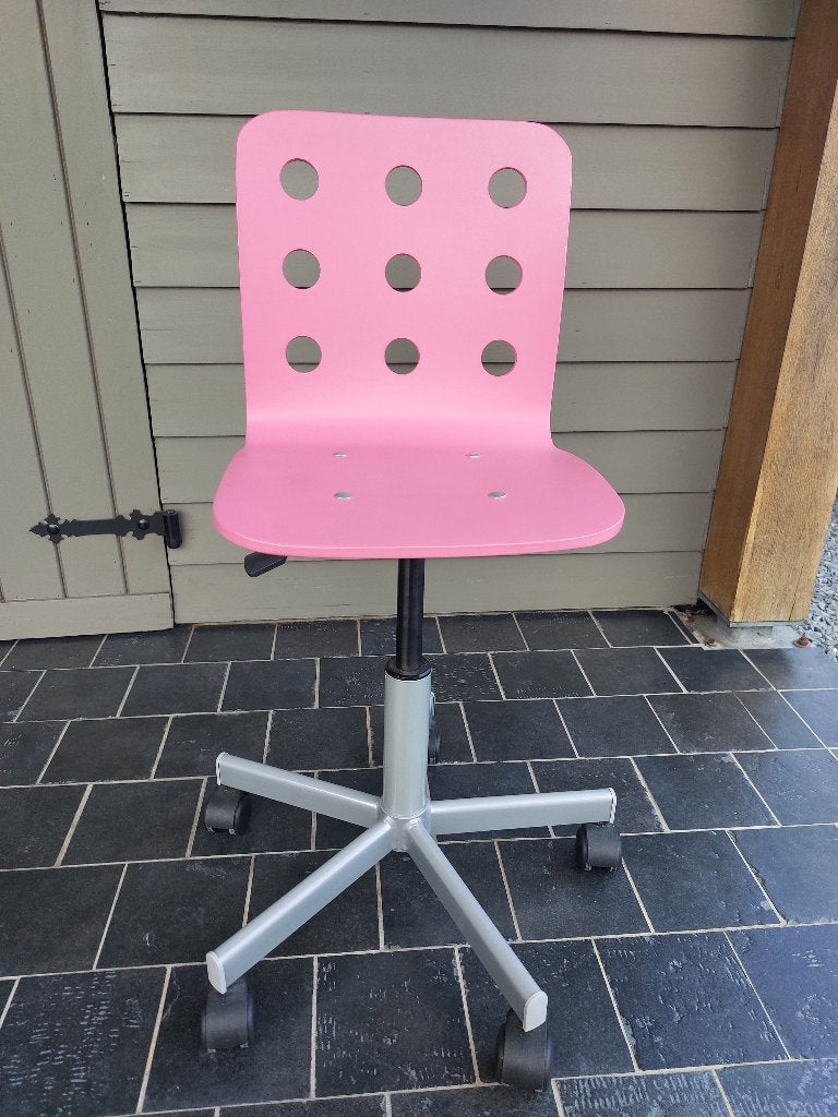 Bureaustoel ikea roze, Ophalen, Zo goed als nieuw, Roze, Bureaustoel