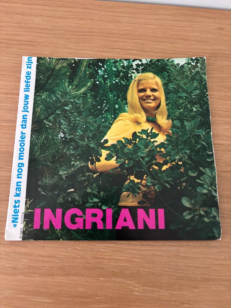 Single - ingriani - Niets Kan Nog Mooier Dan jouw liefde, LP, 7 inch, Ophalen of Verzenden, Zo goed als nieuw