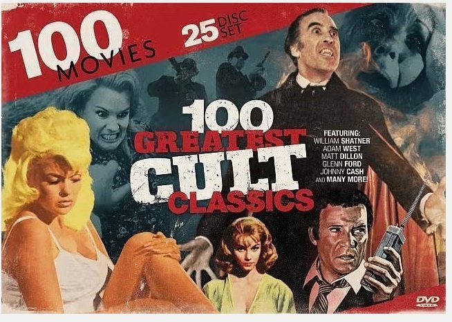 100 Greatest Cult Classics Collection DVD Boxset (Sealed), CD & DVD, DVD | Classiques, Import, Anglais, Autres genres, Neuf, dans son emballage