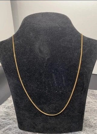 nieuw gouden (double gestempeld) ketting 38cm gourmetschakel, Handtassen en Accessoires, Ophalen of Verzenden, Nieuw, Goud, Goud