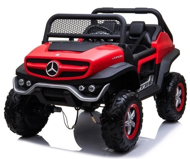 Voiture électrique enfant • MERCEDES UNIMOG • 4x4 • 2x12V7Ah, Neuf