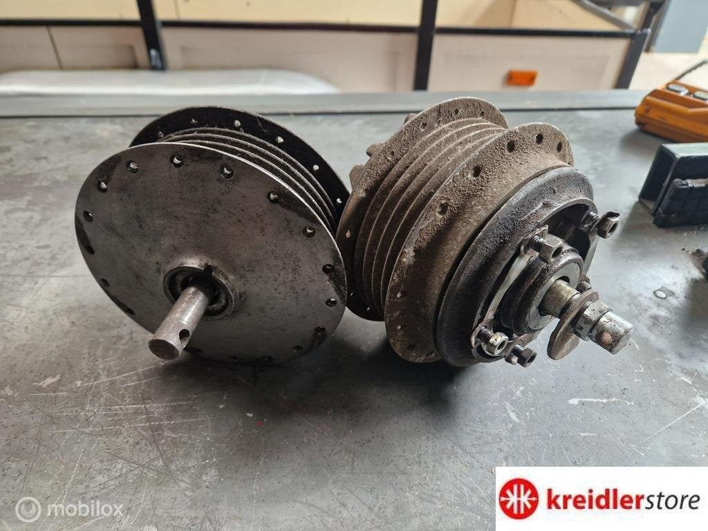 Kreidler Campagnolo naven voor en achter compleet 116 mm, Fietsen en Brommers, Brommeronderdelen | Kreidler, Gebruikt, Ophalen of Verzenden