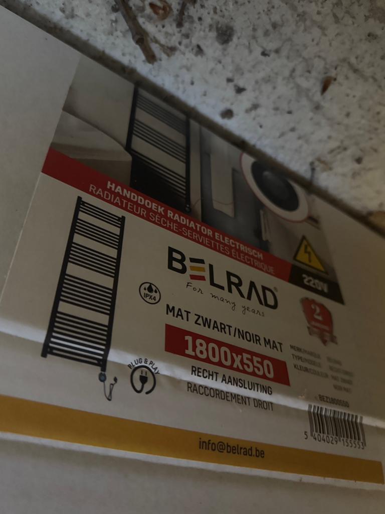 Elektrische handoek radaitor, Ophalen