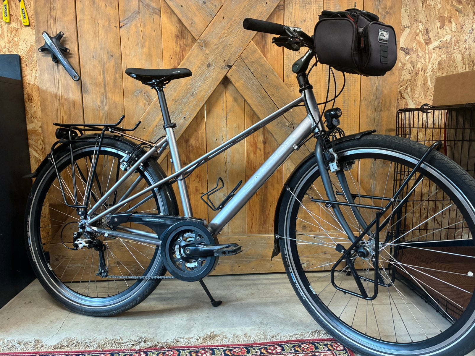 Santos Trekking Mixed 48cm., Overige merken, 28 inch, Gebruikt, Velgrem