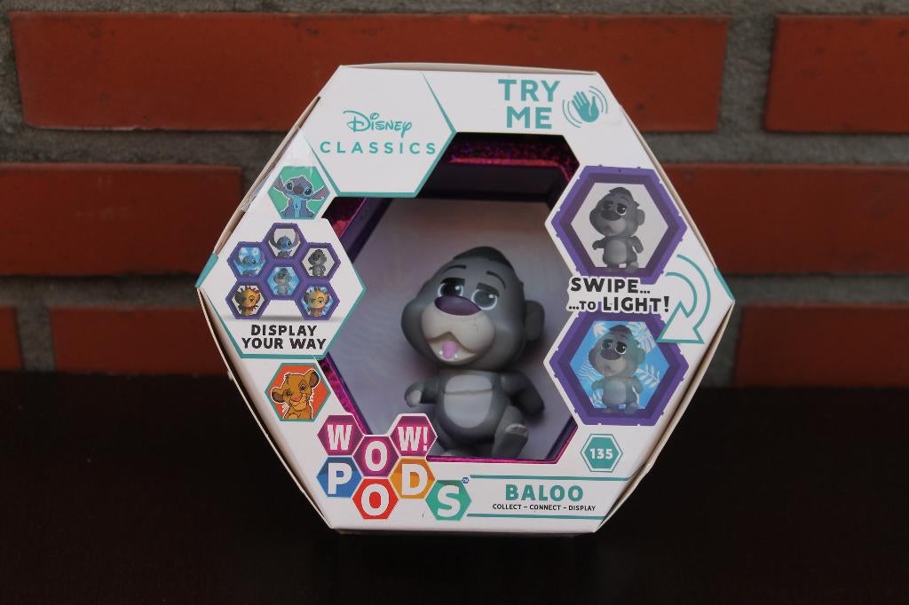 WOW Pods Baloo n135 Neufs dans leur emballage, Enlèvement ou Envoi, Le Roi Lion ou Le Livre de la Jungle, Neuf, Statue ou Figurine