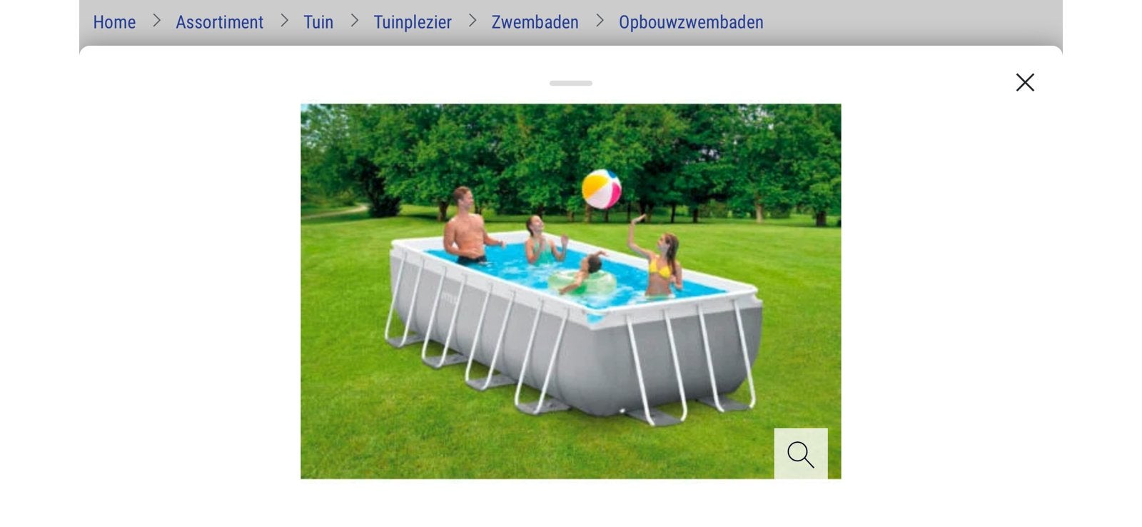Intex zwembad 200* 400, Ophalen, Gebruikt, 200 tot 300 cm, 80 tot 120 cm