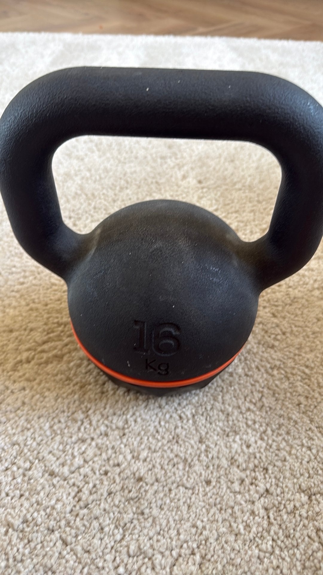 Kettlebelt 16kg domyos, Sport en Fitness, Ophalen, Zo goed als nieuw