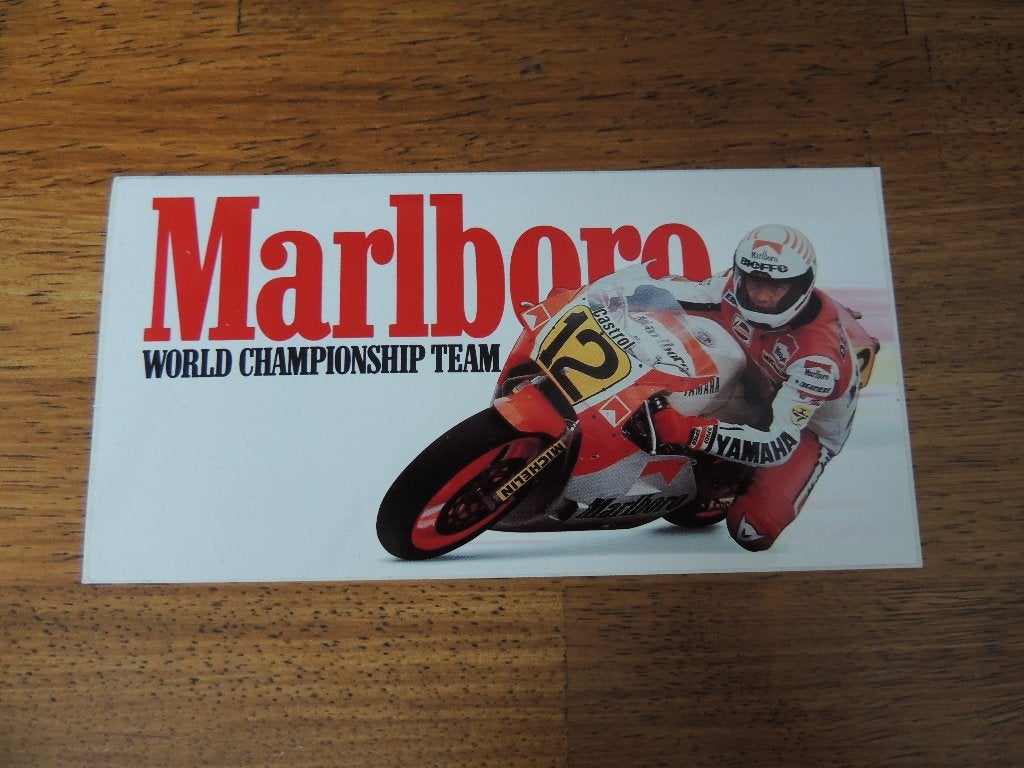 Yamaha motoracer wct marlboro team sticker, Ophalen of Verzenden, Zo goed als nieuw, Auto of Motor