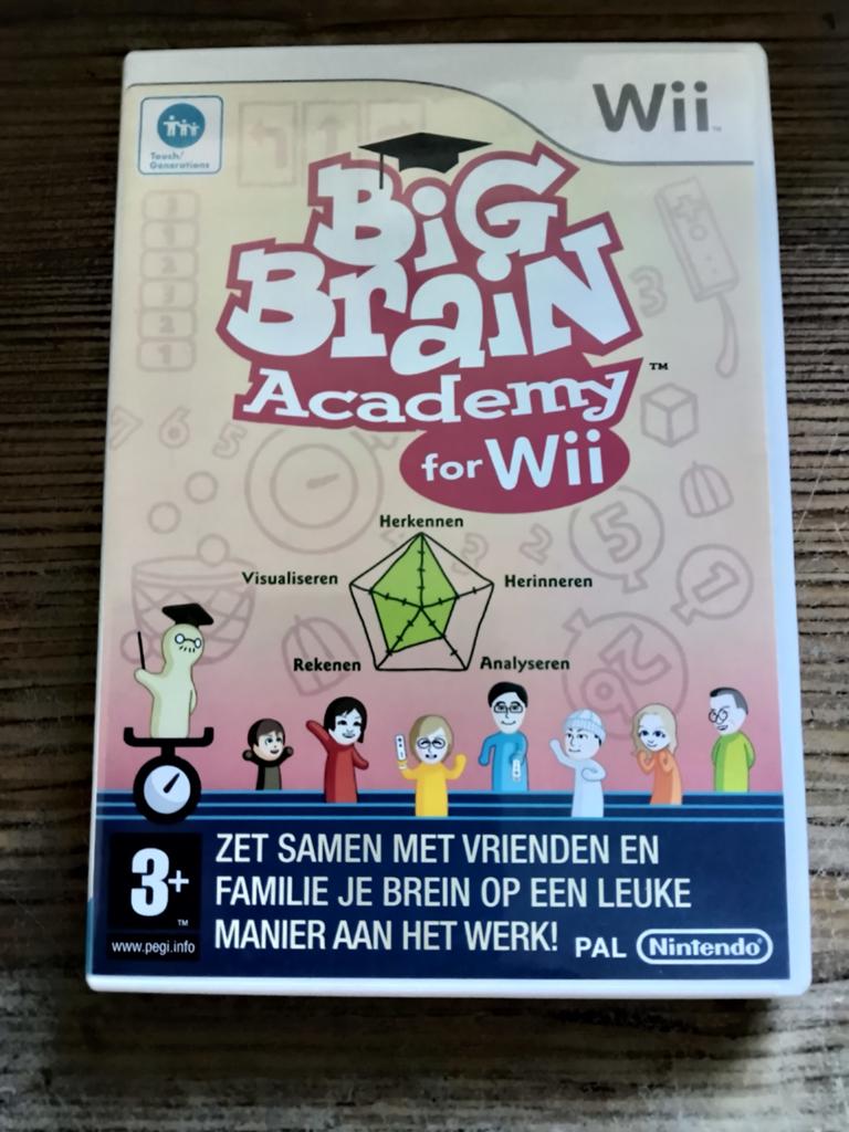 Big Brain Academy for Wii - Nintendo Wii, Games en Spelcomputers, Games | Nintendo Wii, Zo goed als nieuw, Puzzel en Educatief